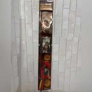 Pirates of the Caribbean Shakespeare Kids Fishing Pole & Tackle Box NEW Set